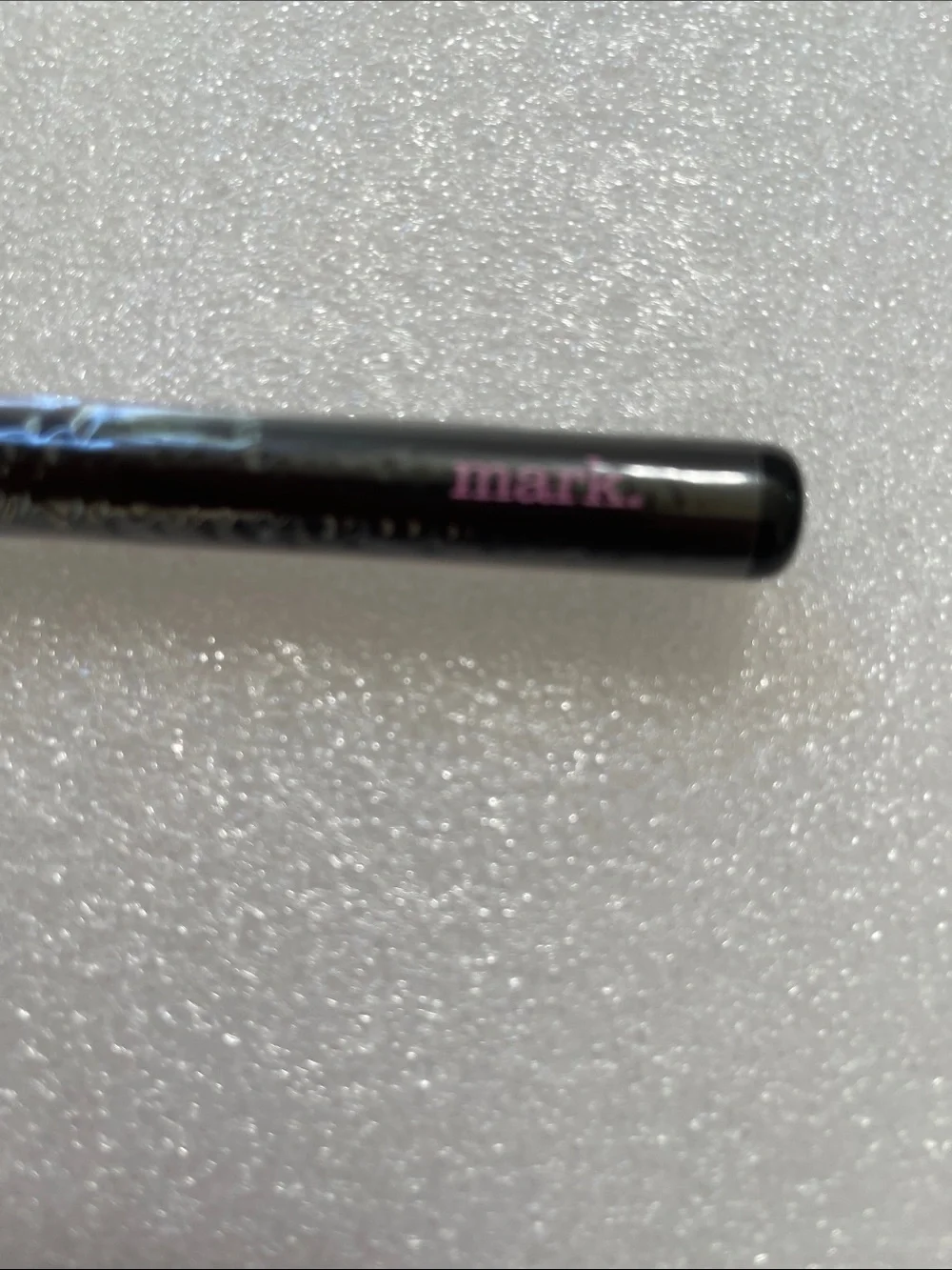 mark. Angled Contour Eye Brush in Black with Pink Logo